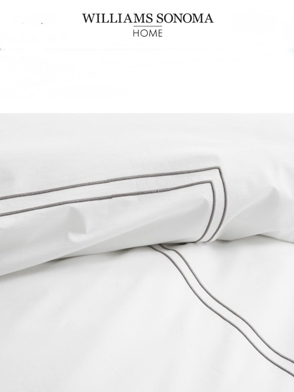 Williams Sonoma Home Italian Hotel Embroidered Euro Sham